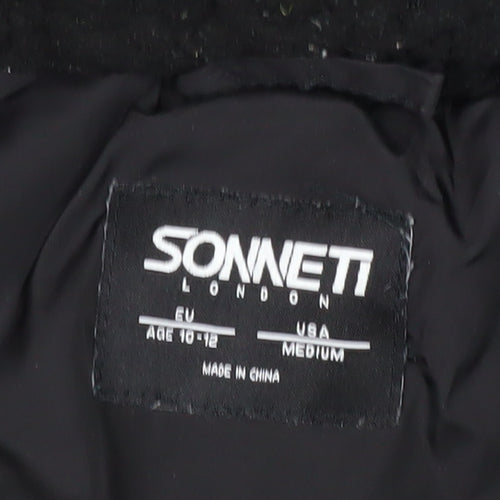 Sonneti Boys Black Puffer Jacket - 10-12 Years