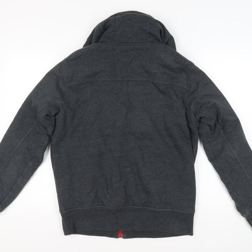 Crosshatch Men's Black Full Zip Hoodie, Size L