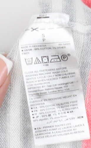 Gap Women's Grey Striped Cardigan Size S