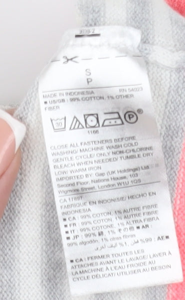 Gap Women's Grey Striped Cardigan Size S