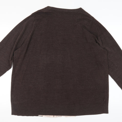 Evans Women's Brown Plus Size Cardigan