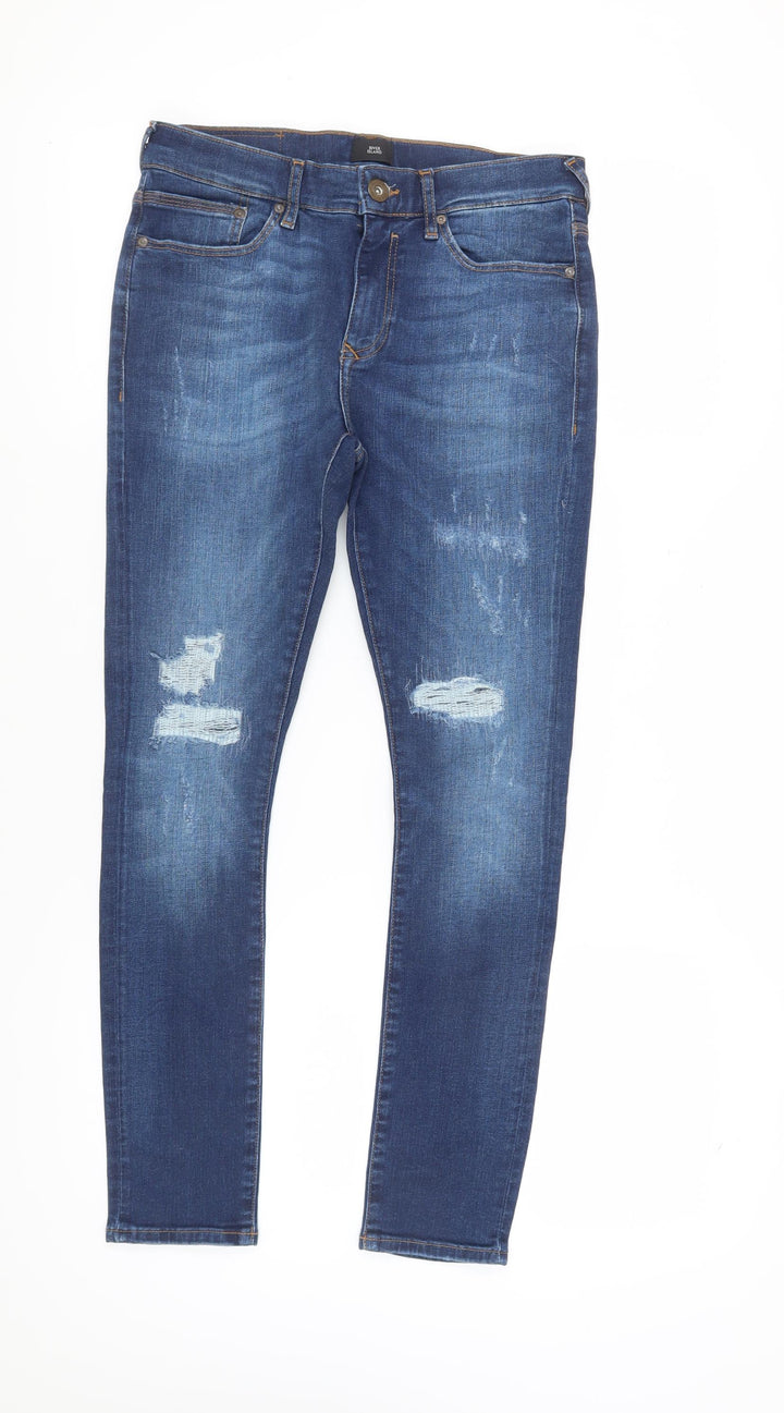 River Island Men's Blue Skinny Jeans Size 30