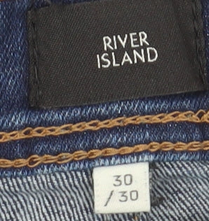 River Island Men's Blue Skinny Jeans Size 30