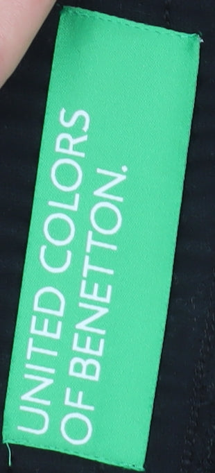 Benetton Women's Black Pencil Midi Skirt XS