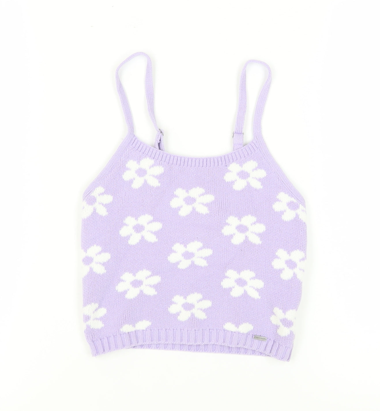 Hollister Women's Purple Floral Camisole Tank Top XS
