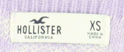 Hollister Women's Purple Floral Camisole Tank Top XS