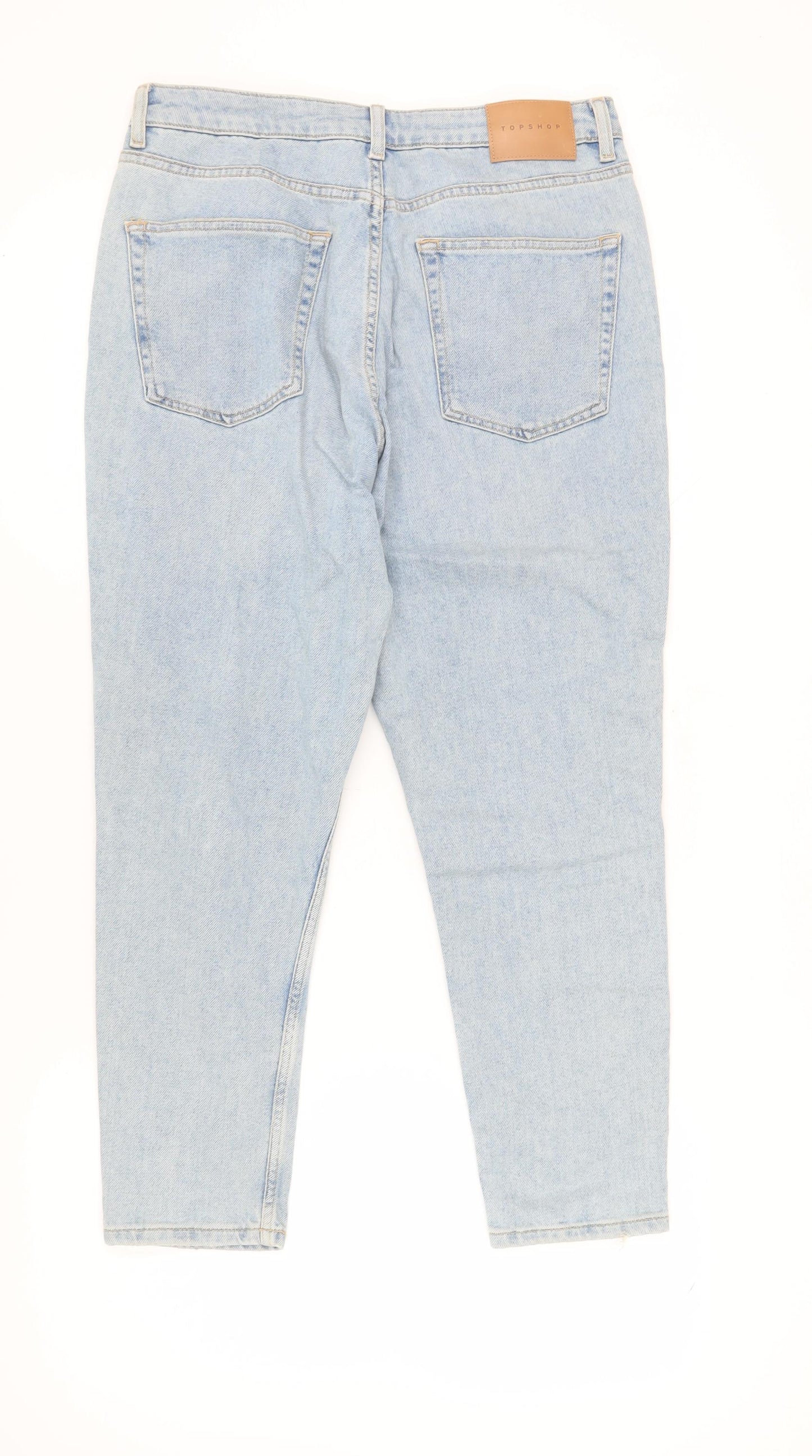 Topshop Women's Blue Mom Jeans Size 16 Classic Style