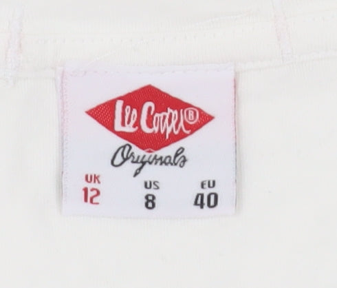 Lee Cooper Women's White V-Neck T-Shirt Size 12
