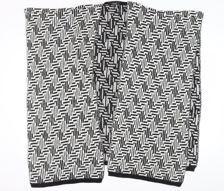 Next Women's Black Geometric Cape Jumper M