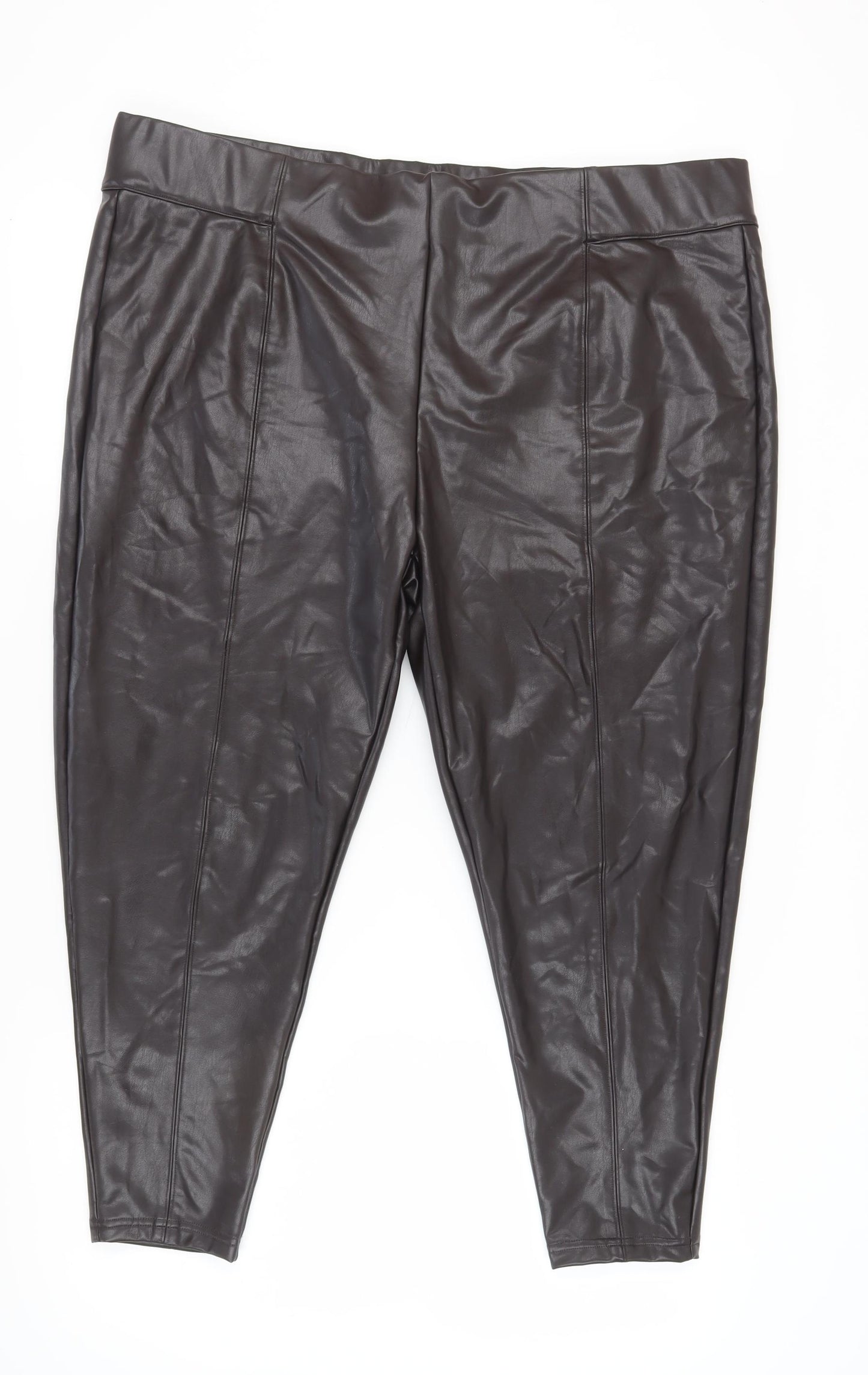 Marks and Spencer Women's Brown Ankle Leggings Size 24