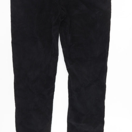 ASOS DESIGN Men's Black Corduroy Trousers, Size 34