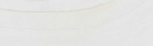 River Island Women's White Cotton Long Sleeve T-Shirt