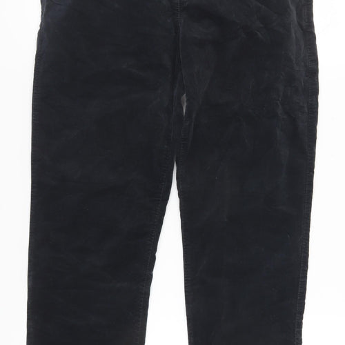 Benetton Women's Black Trousers Size 8 Regular Fit