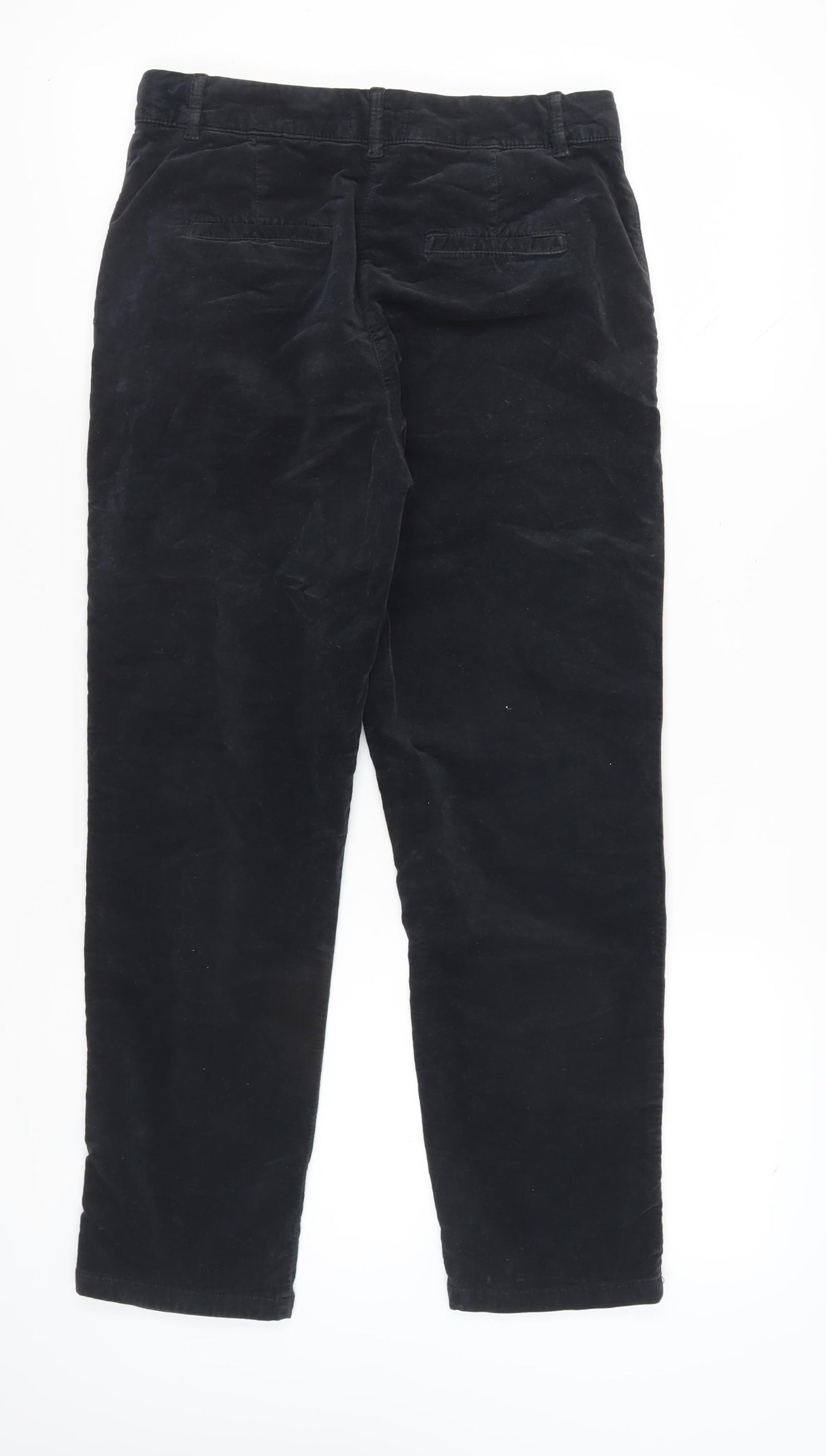 Benetton Women's Black Trousers Size 8 Regular Fit