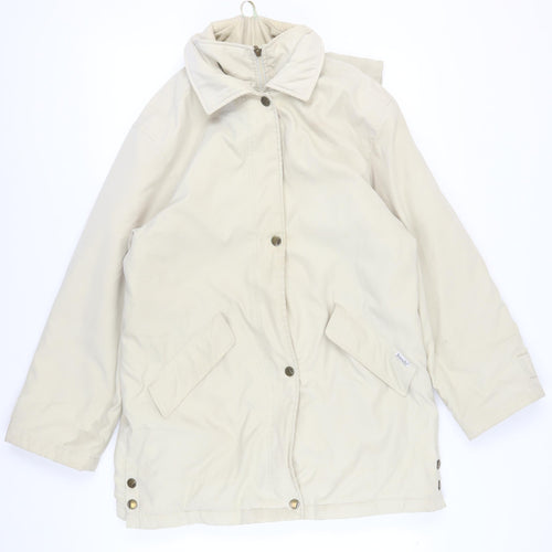 Marks and Spencer Women's Beige Parka Jacket Size 8