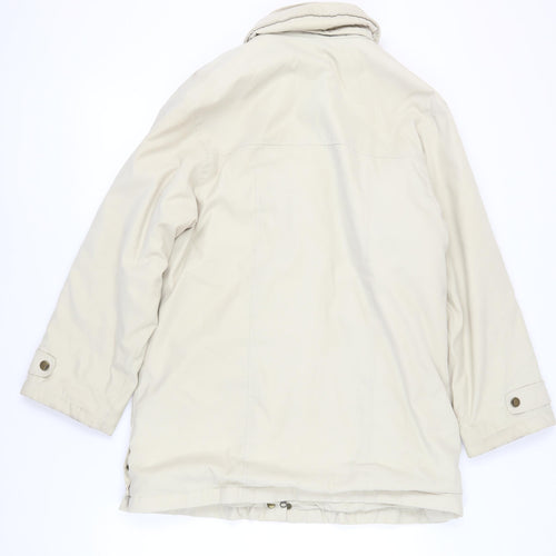 Marks and Spencer Women's Beige Parka Jacket Size 8