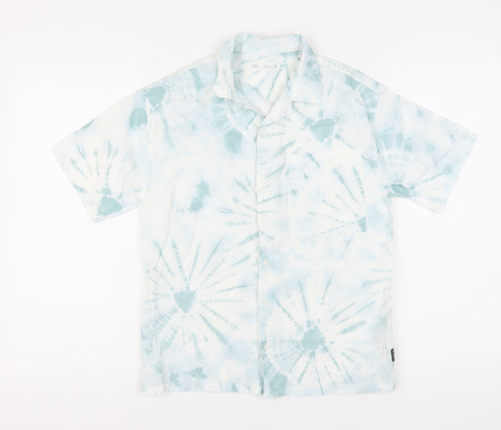 Zara Boys' Multicoloured Button-Up Shirt, 11-12 Years