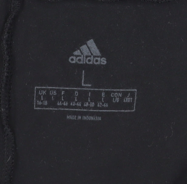 Adidas Women's Black Leggings Size L Athleisure Yoga