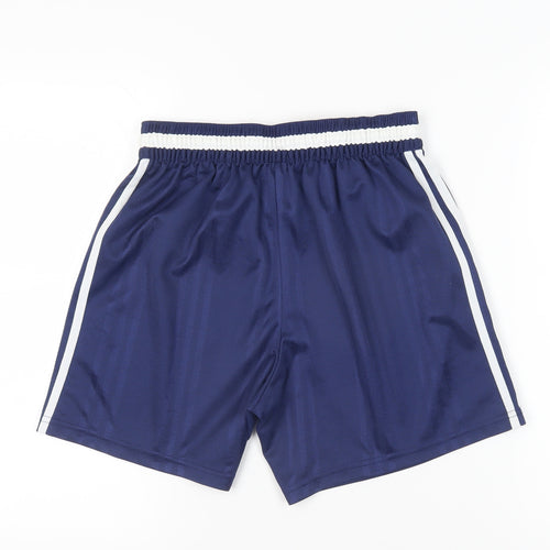 Adidas Boys Blue Athletic Shorts Size 32 - Breathable Sportswear