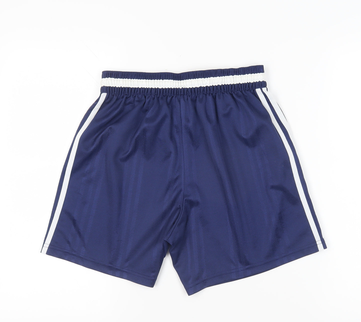 Adidas Boys Blue Athletic Shorts Size 32 - Breathable Sportswear