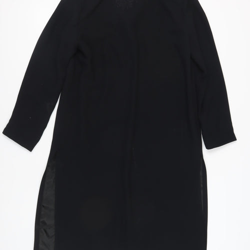 PLATINUM Women's Black Long Overcoat Size 16