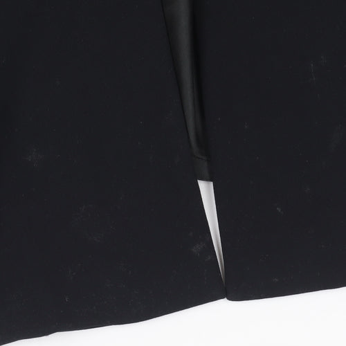 PLATINUM Women's Black Long Overcoat Size 16