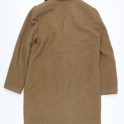 Marks and Spencer Women's Brown Mid-Length Overcoat Size 12