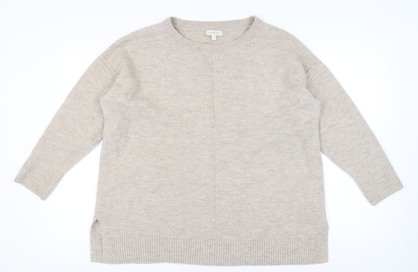 Monsoon Women's Beige Crew Neck Jumper XL