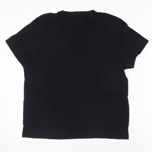 NASA Men's Black Space Graphic T-Shirt, XL, Cotton