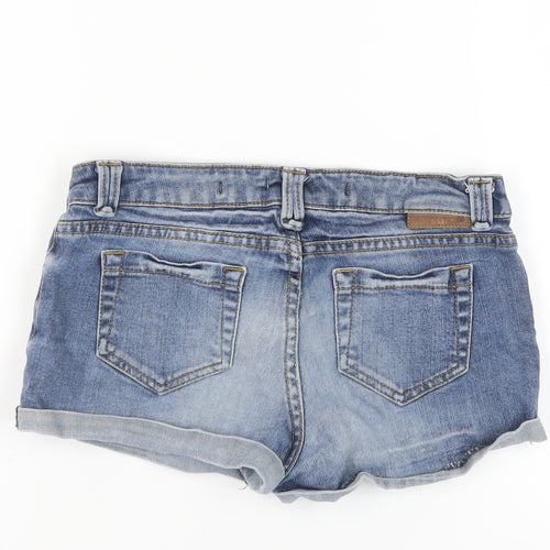 Moto Women’s Blue Denim Cut-Off Shorts Size 10