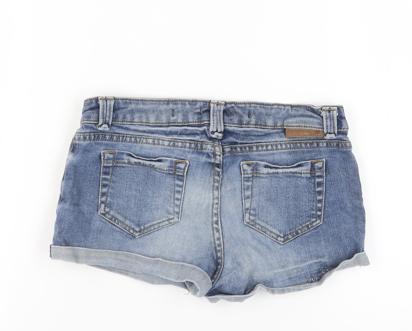 Moto Women’s Blue Denim Cut-Off Shorts Size 10