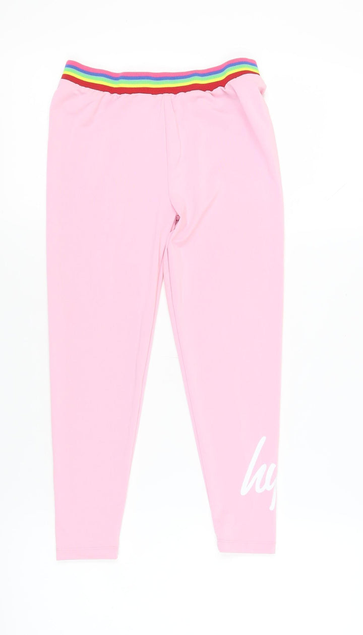 Hype Girls Pink Ankle Leggings, Size 13 Years