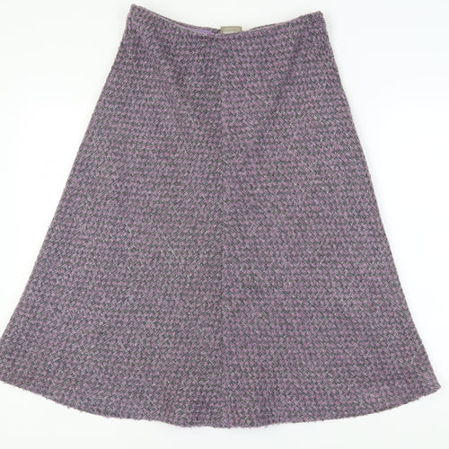 Eastex Women's Purple A-Line Midi Skirt, Size 14