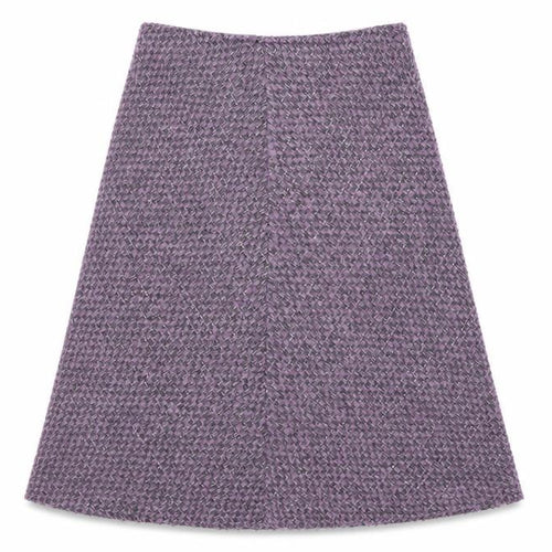 Eastex Women's Purple A-Line Midi Skirt, Size 14