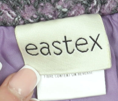Eastex Women's Purple A-Line Midi Skirt, Size 14