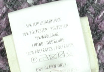 Eastex Women's Purple A-Line Midi Skirt, Size 14