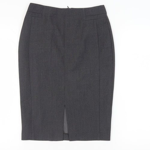 Marks and Spencer Women's Grey Pencil Skirt, Size S, Business Casual