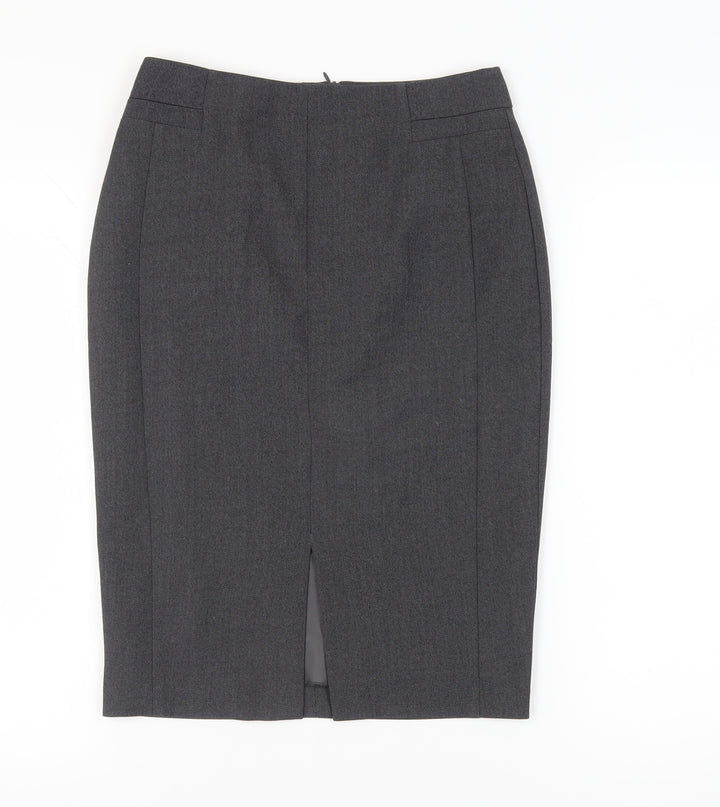 Marks and Spencer Women's Grey Pencil Skirt, Size S, Business Casual