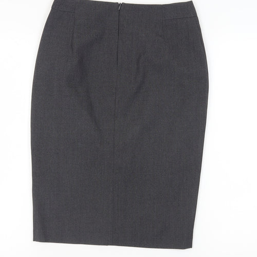 Marks and Spencer Women's Grey Pencil Skirt, Size S, Business Casual
