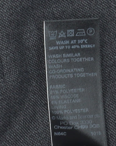 Marks and Spencer Women's Grey Pencil Skirt, Size S, Business Casual