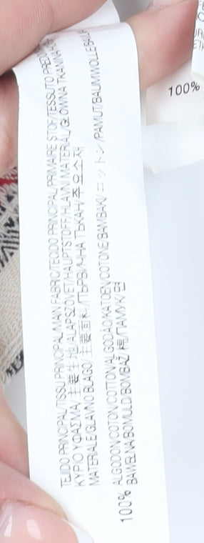 Zara Women Multicoloured Mini Skirt L Geometric Pattern