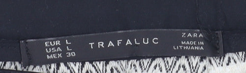 Zara Women Multicoloured Mini Skirt L Geometric Pattern