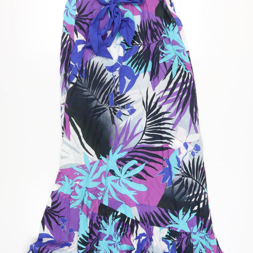 Warehouse Women Multicoloured Floral Long Dress Size 12