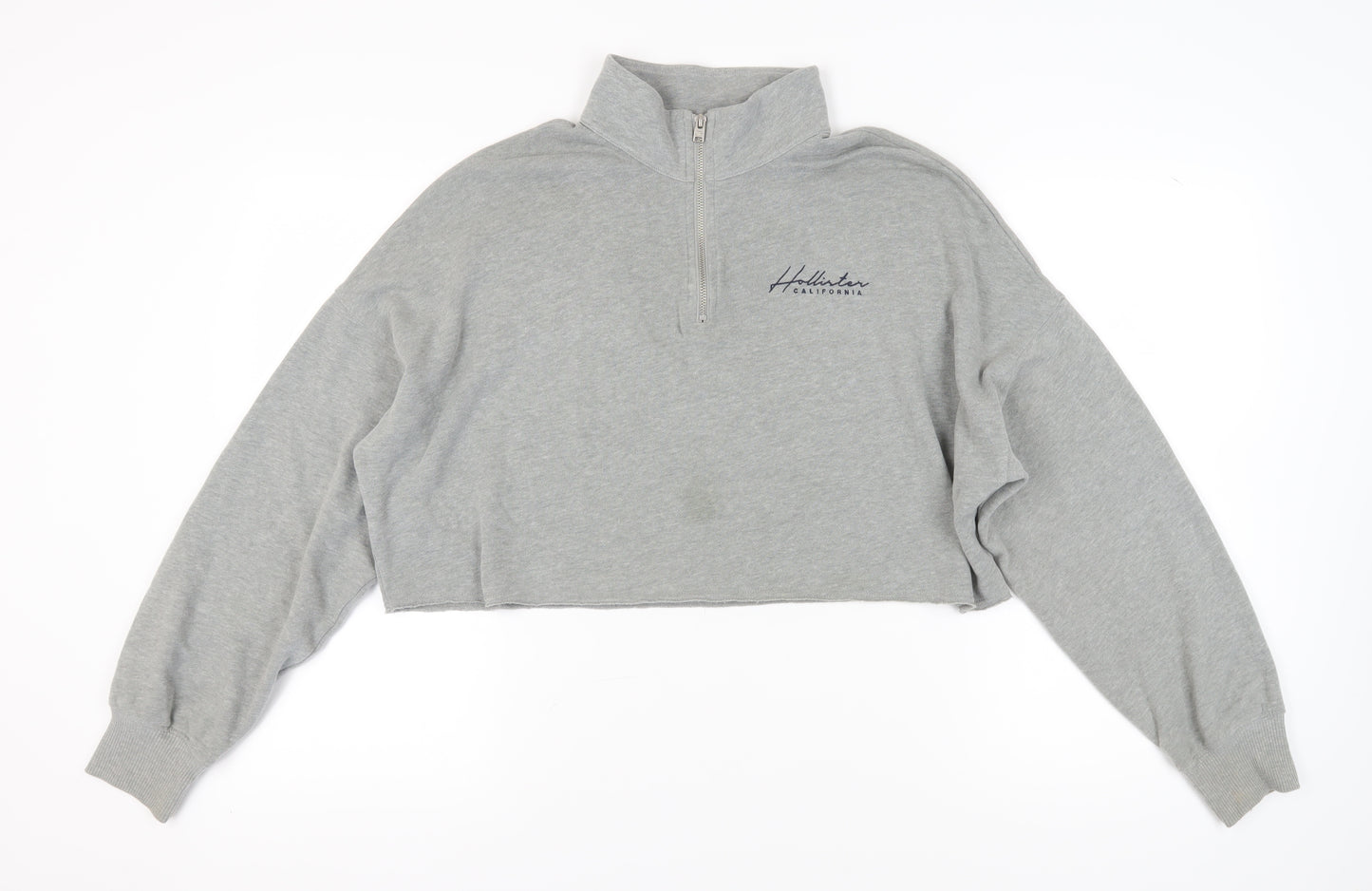 Hollister Women's Grey Pullover Sweatshirt M