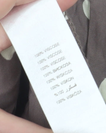 Apricot Women's Brown Polka Dot A-Line Dress M