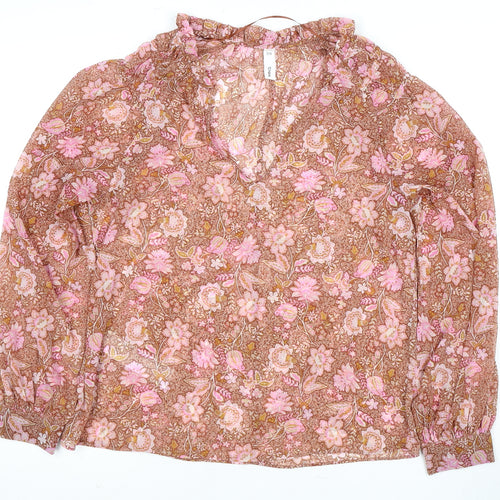 MNG Women's Multicoloured Floral Blouse