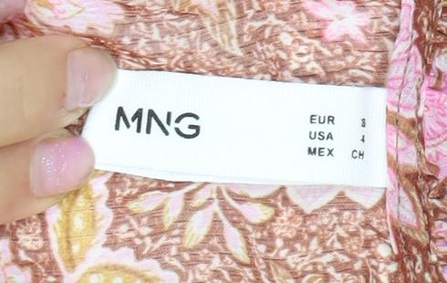 MNG Women's Multicoloured Floral Blouse