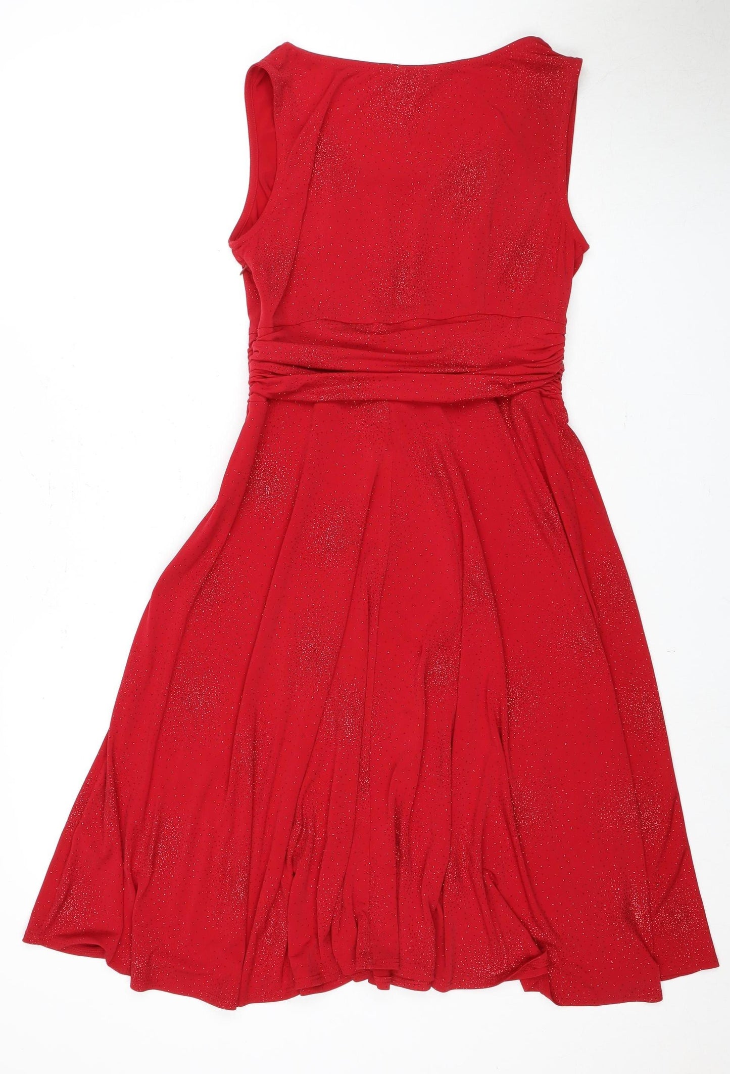 Marks and Spencer Petite Red Sleeveless Dress Size 12