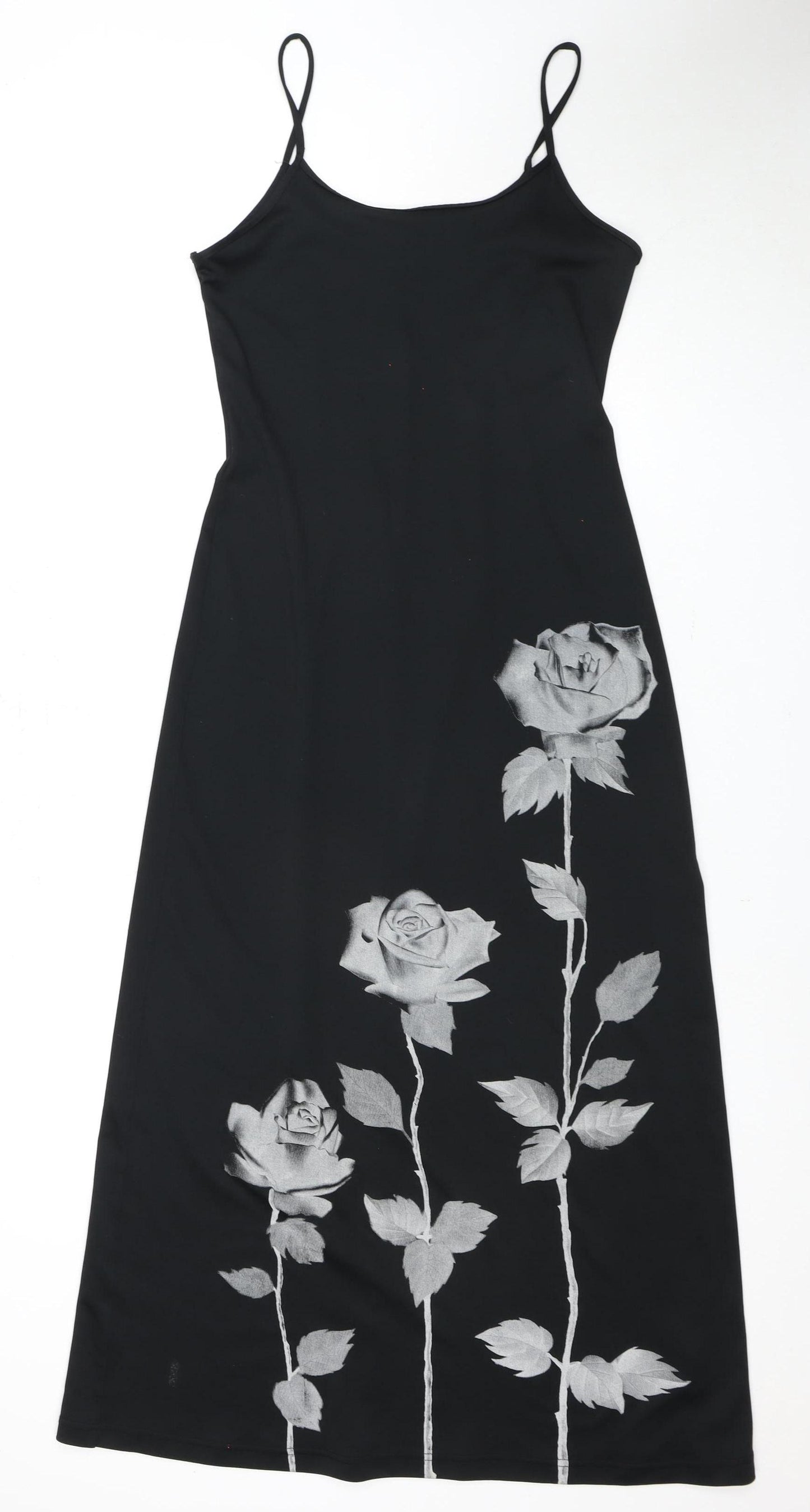 Wonder Woman Women’s Black Floral Slip Dress M