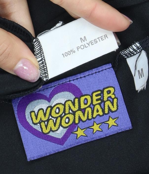 Wonder Woman Women’s Black Floral Slip Dress M